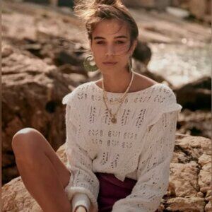 Sezane Aleyna Knit Sweater - Eccru